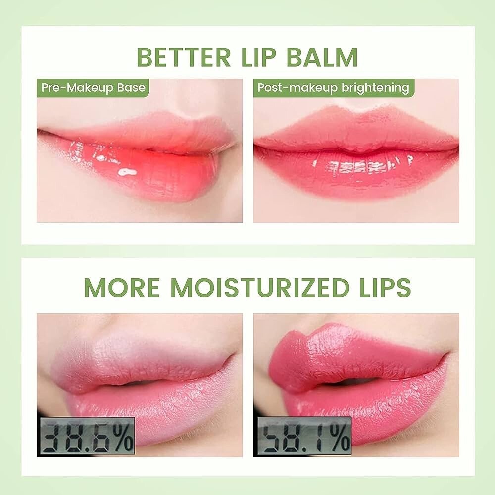 Aloe Vera Lipstick ,Lip Moisturizer Long Lasting Color Changing Petansy 3 Packs