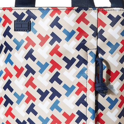 Tommy Hilfiger Handbag Tote with Pouch Multi Print Nylon SRP $138
