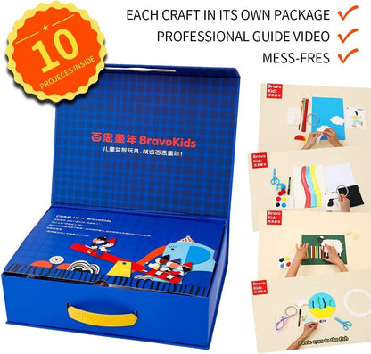 Art set Bravokids Artist Co-brand Handcraft Box 10-sets(Open Box) SRP $98