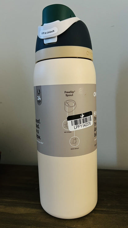 Owala FreeSip Stainless Steel Water Bottle 32oz  Color: Sandy Shores MSRP$80 NWB