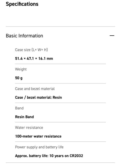 Casio W735H-1AV, Black, 100m Water Resistance /Resin Men Watch w/free Clear case