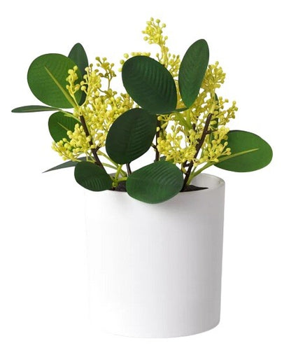 Threshold Potted Faux 7” Seeded Decorative  Indoor Plant Set of 2 New