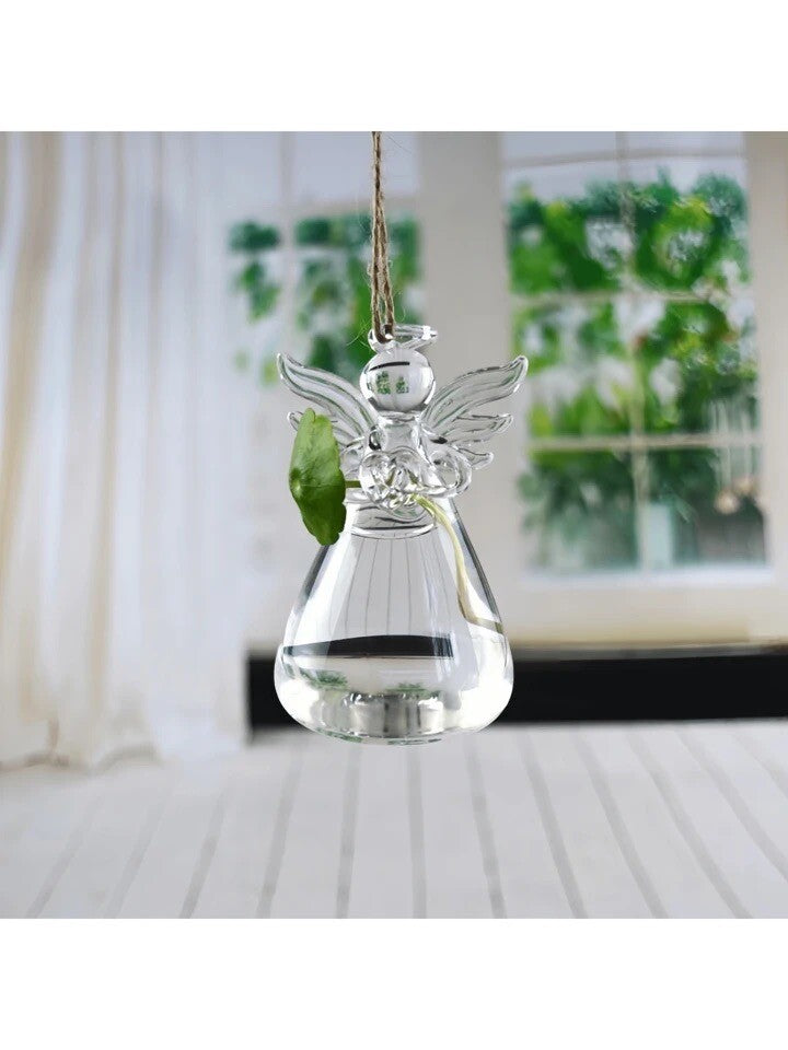 Flower vase Glass decor Angel Shaped Hydroponic Bottle Glass New