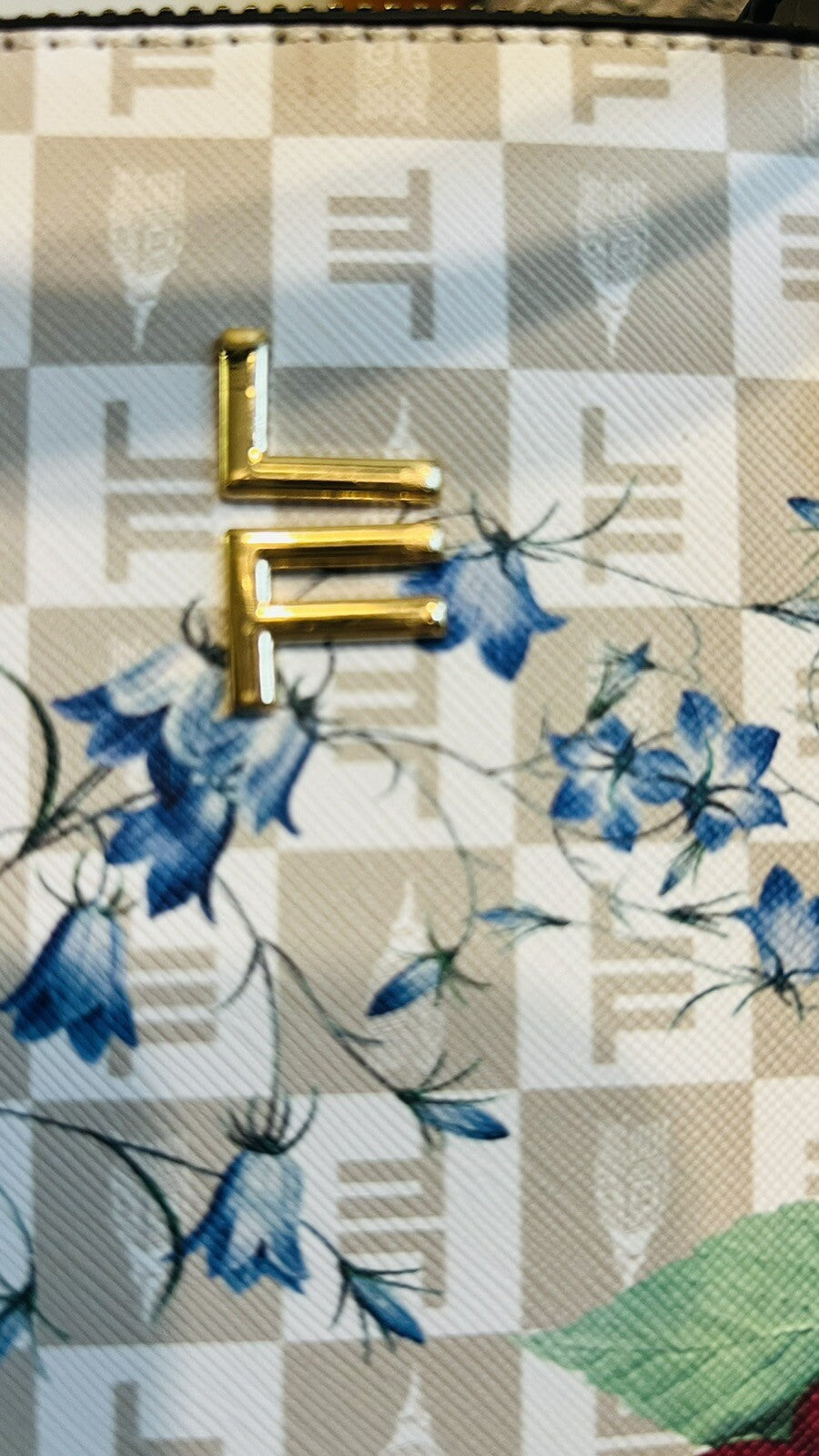 London Fog Women's Tulip Signature Satchel - White Floral  SRP $98