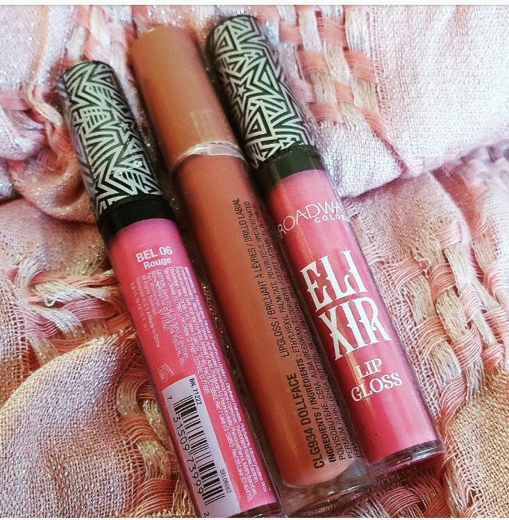 L.A. COLORS Lip gloss set CLG934 ~Dollface With 2 Broadway Colors lipgloss