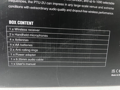Phenyx Pro Wireless Microphone System, True Diversity Dual Cordless Mic Set, ...
