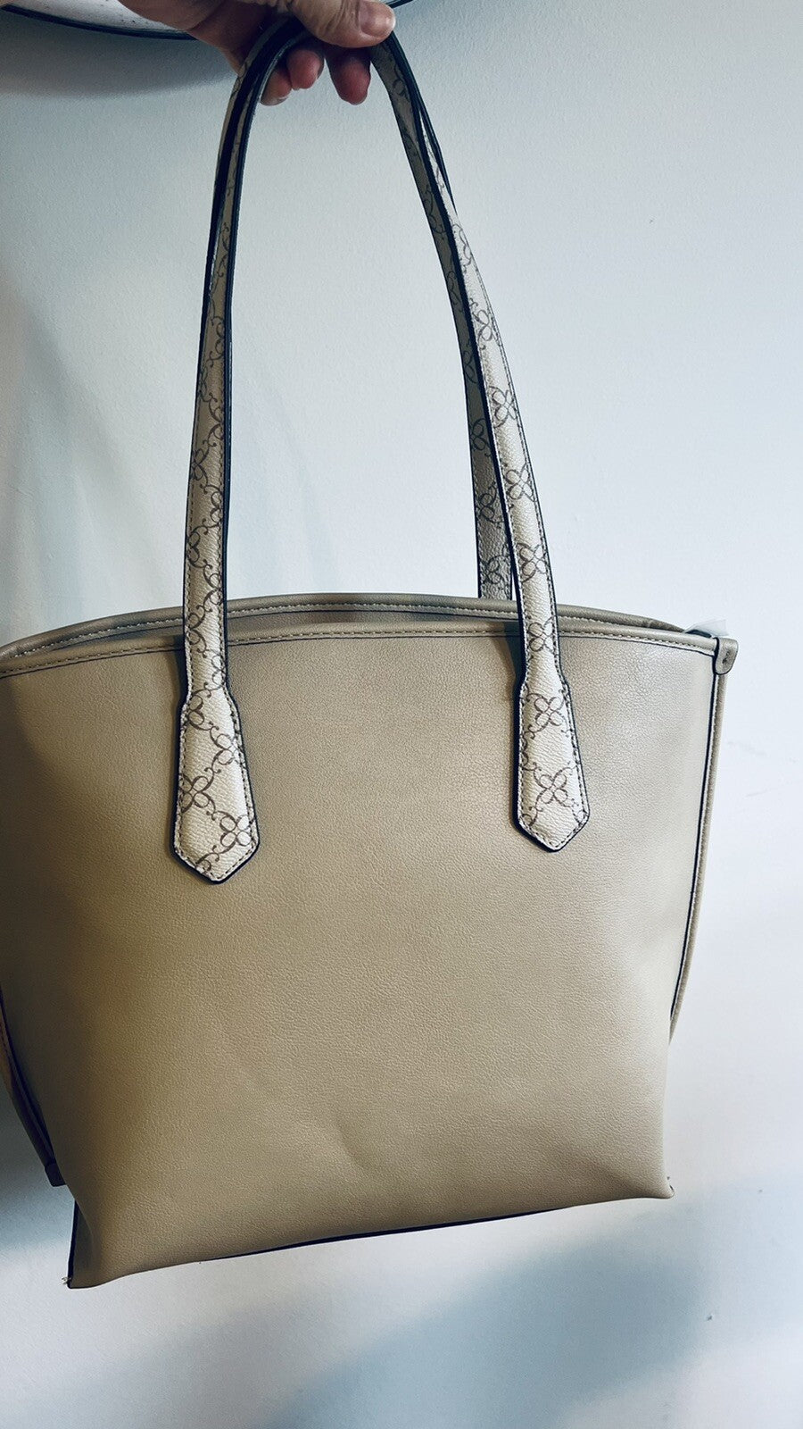 Nine West Jodie Carry all Logo Tote Bag/ Mushroom Multi NWT