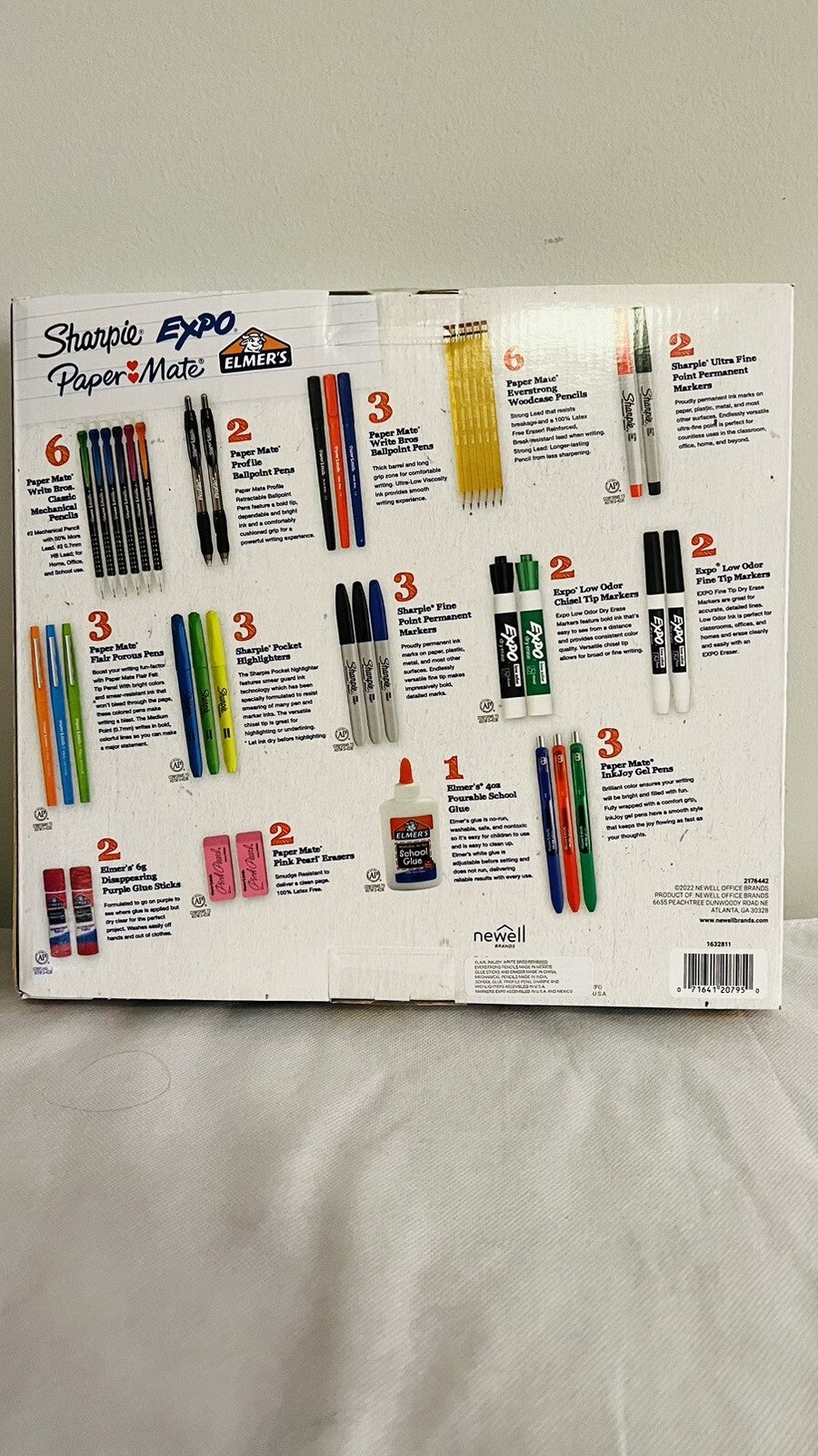 Sharpie/Expo/ Elmer's &Paper Mate 40-pc School Office Supply Set Kit NEW