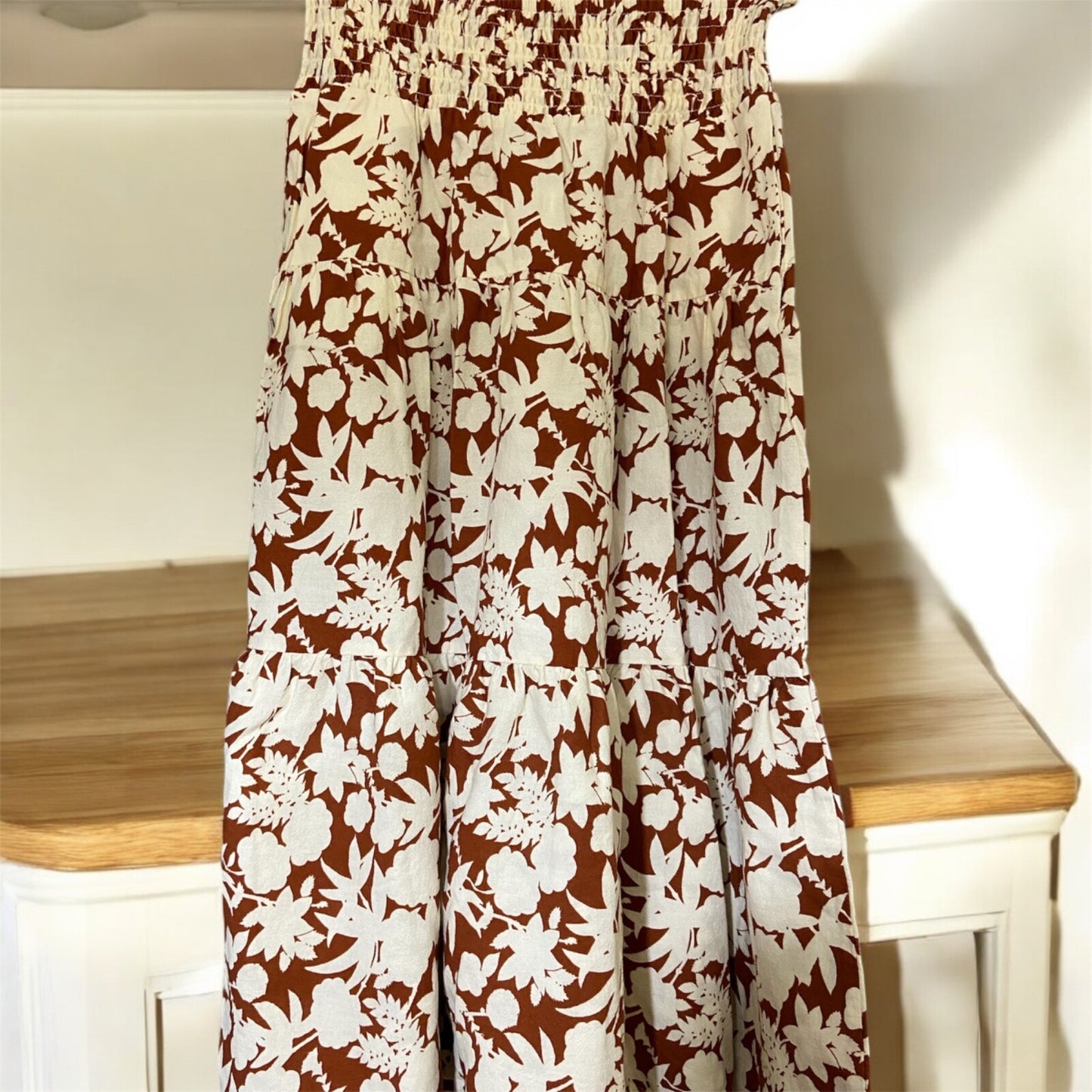 Universal Thread High Rise Tiered Midi A Line Skirt  (Select Size)