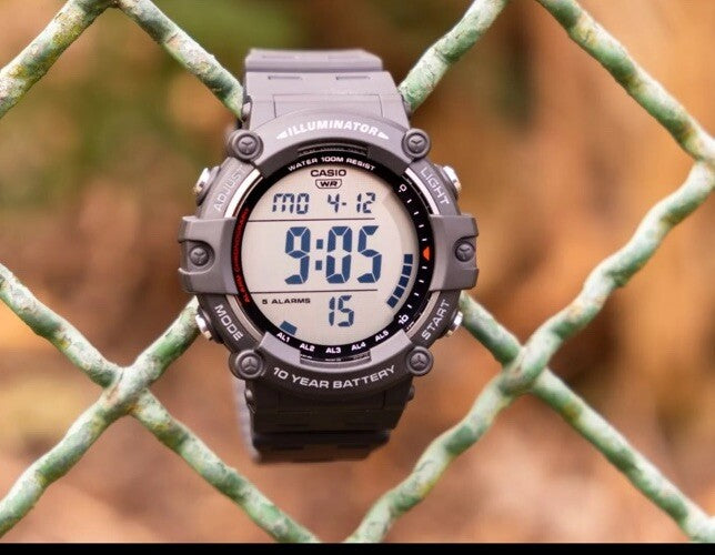 Casio Digital Sport Watch, Black Resin Strap AE-1500WH-8BVDF
