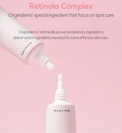 Ongredients Retinola Spot Cream 30ml (1.01oz)  2x Tubes