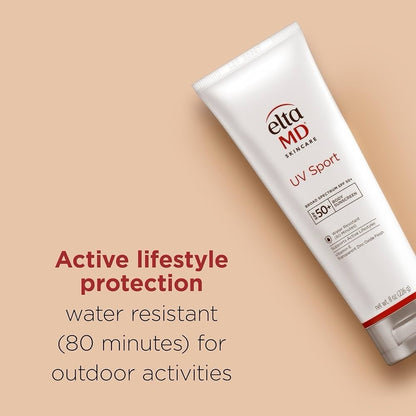 Elta MD UV Sport Full-Body Sunscreen SPF 50+  8oz /226g EXP date: 03/2026