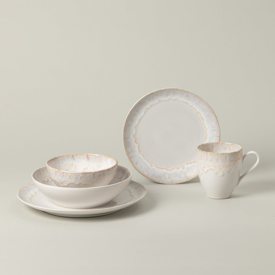 Casafina Casa Nova Taormina Fine Stoneware Dinnerware (White) 4-pc no cup