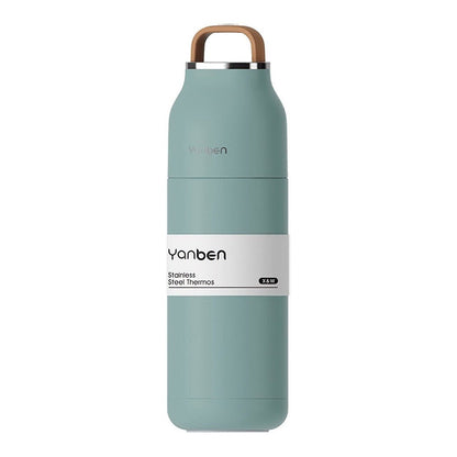 YanBen Stainless Steel Travel Thermos (12oz) Eco Friendly Thermos GREEN New