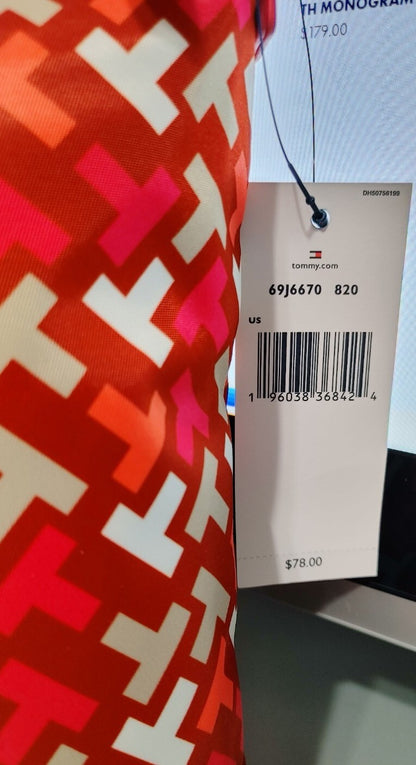 Tommy Hilfiger Logo Neon Pink Crossbody Medium Handbag NWT $78 (Sale $39.99)