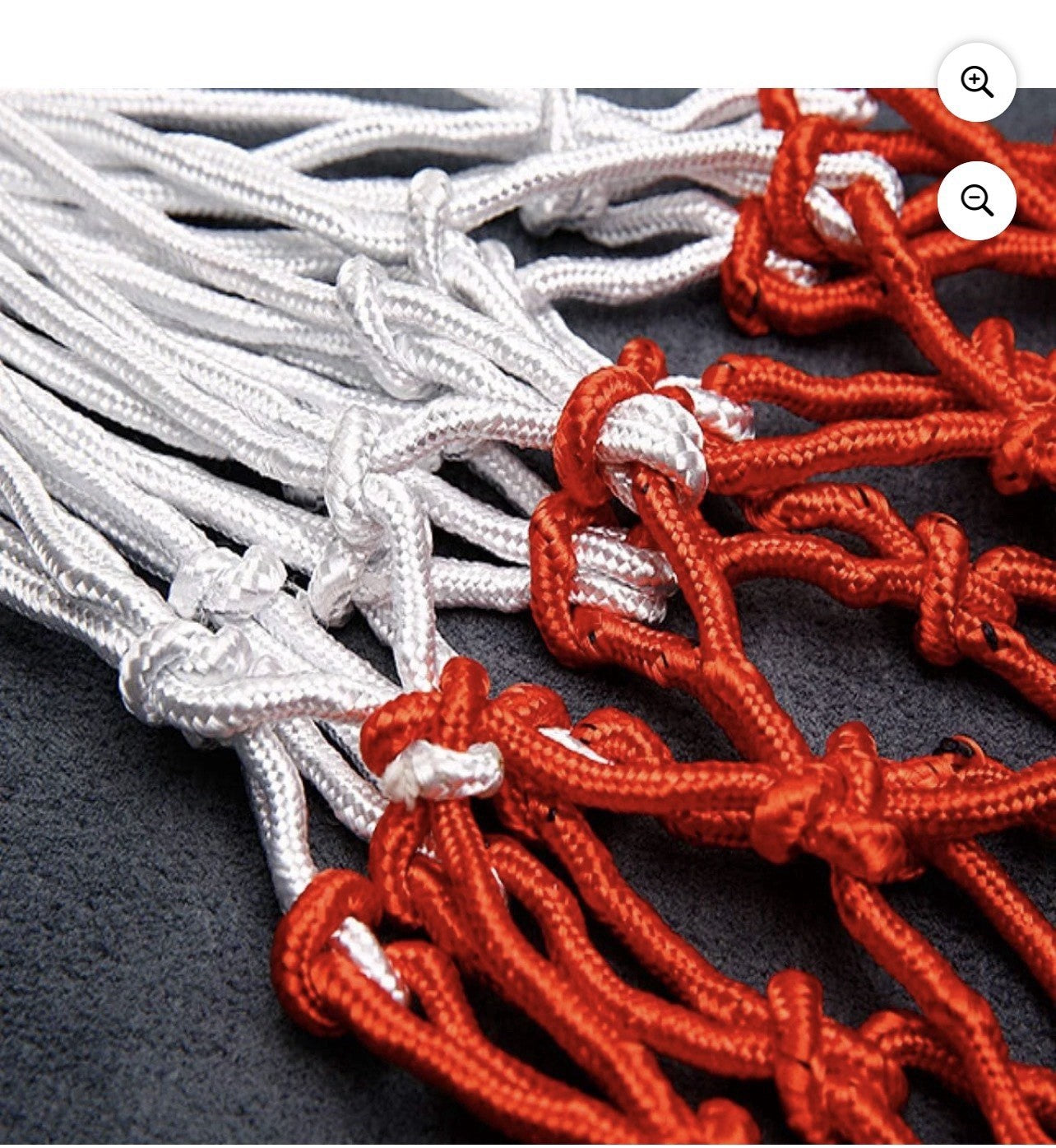 Basketball Net Replacement 12 Loops Red Heavy Duty Anti Whip - 2pk