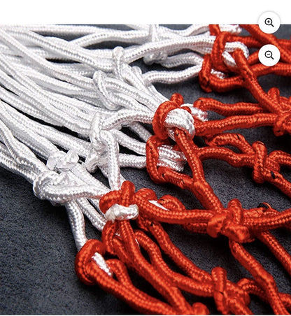 Basketball Net Replacement 12 Loops Red Heavy Duty Anti Whip - 2pk