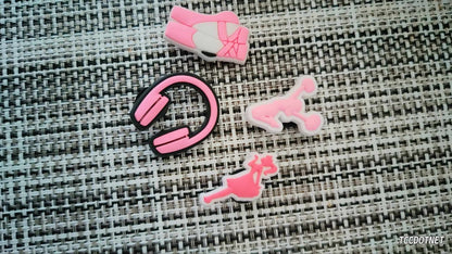 Barbie Movie Set Crocs Shoe Charms Jibbitz Girl Pink Car Heel NEW ( Pls Choose)