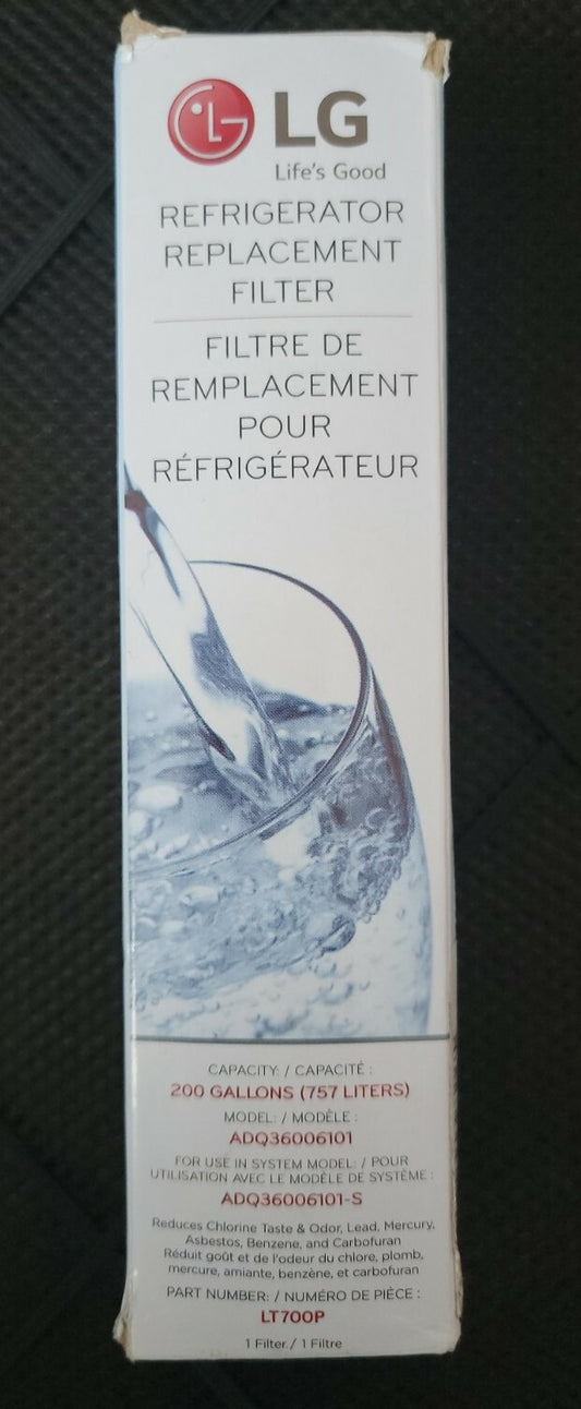 NEW LG LT700P Refrigerator Replacement Water Filter ADQ36006101 