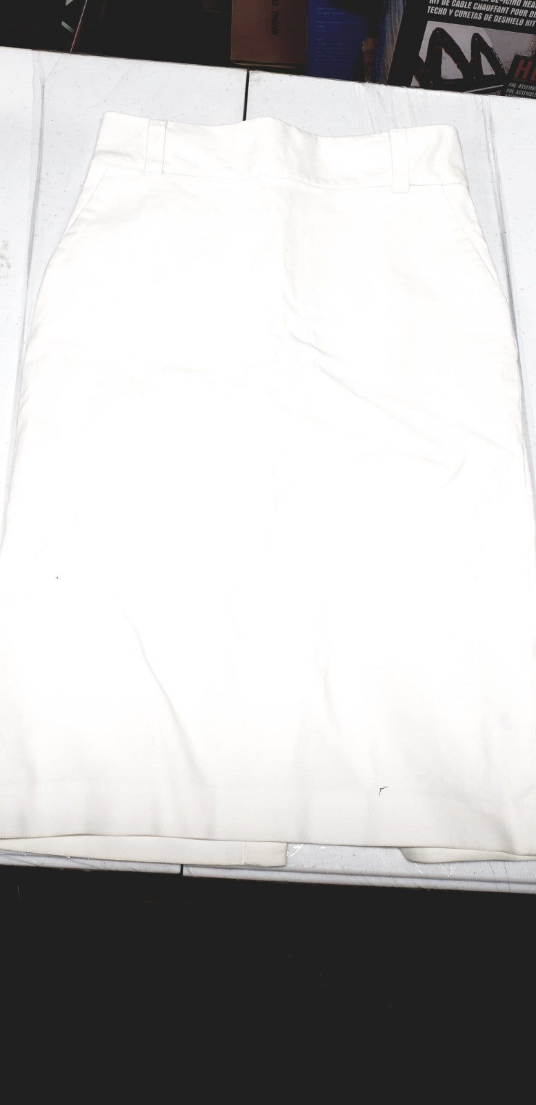BANANA REPUBLIC Women Sleek Pencil Suiting Skirt Size 4 Off White Pre owned