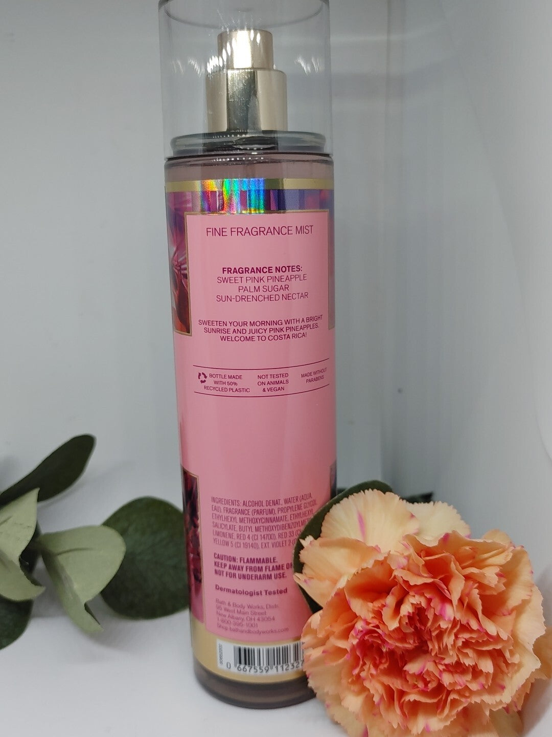 Bath and Body Works Costa Rica PINK PINEAPPLE SUNRISE Fine Fragrance Mist 8 oz