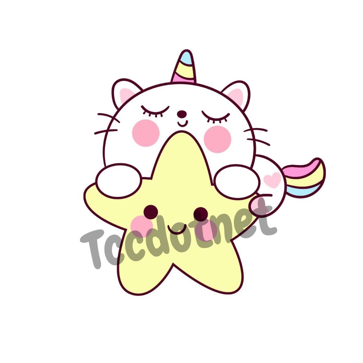 Stickers Unicorn Die Cut 1.95 "x 2" New ( Select your Design)