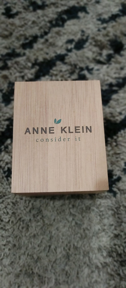Anne Klein Women's Sustainable Leather Strap Watch Consider it MSRP $89.00