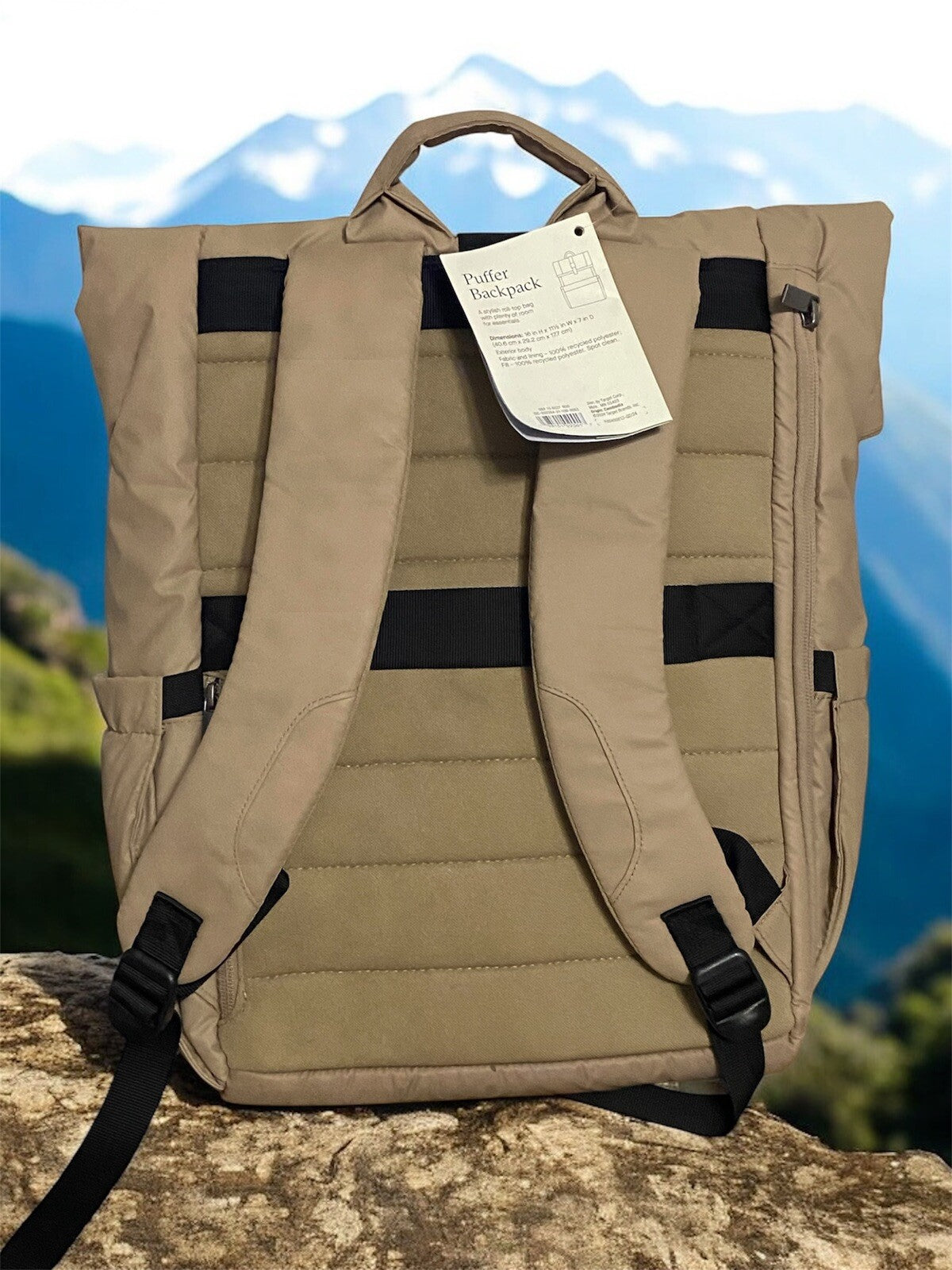 Puffer 16in Backpack Trolley Sleeve Zipper Compartment Fit 15in Laptop Travel