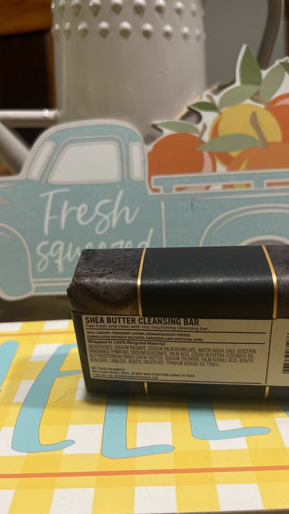 Bath & Body Works Shea Butter Cleansing Bar Soap Midnight Amber Glow 5 oz