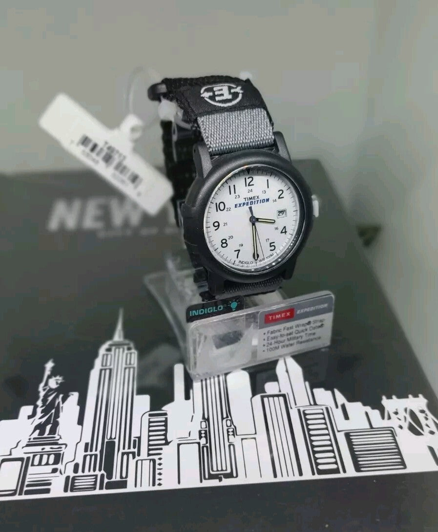 Timex T49713 Men's Expedition Camper Black Nylon Band 38mm Band Watch 3 New