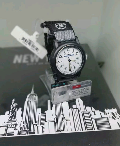 Timex T49713 Men's Expedition Camper Black Nylon Band 38mm Band Watch 3 New