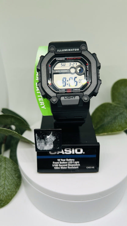 Casio Men's Quartz Heavy Duty Digital 10-Year Battery Resin 51mm Wrist Watch New