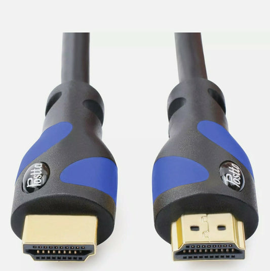 Postta BLUE HDMI Cable 50 Feet (High speed HDMI Cable with ETHERNET. 