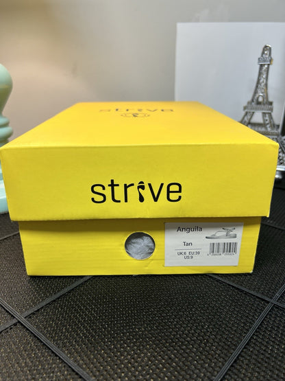 Strive Women's Anguila Sandal Tan  - 23121T, Tan Size 9 New in Box