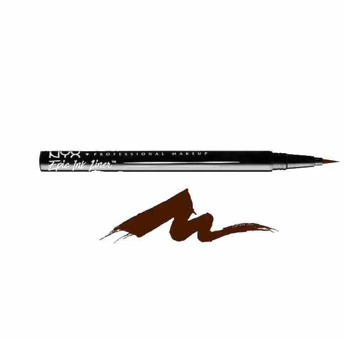 NYX PROFESSIONAL Epic Ink Liner, Waterproof Eyeliner Brown , EIL02 Vegan  New