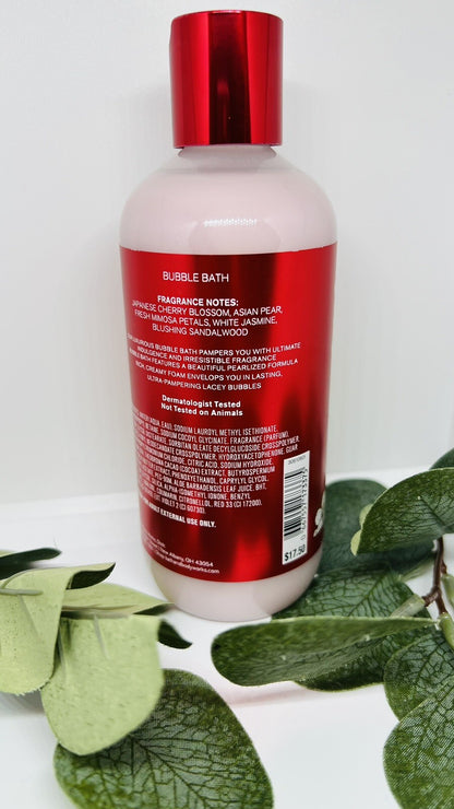 Bath & Body Works JAPANESE CHERRY BLOSSOM Bubble Bath 10 fl oz w/ Plastic Wrap