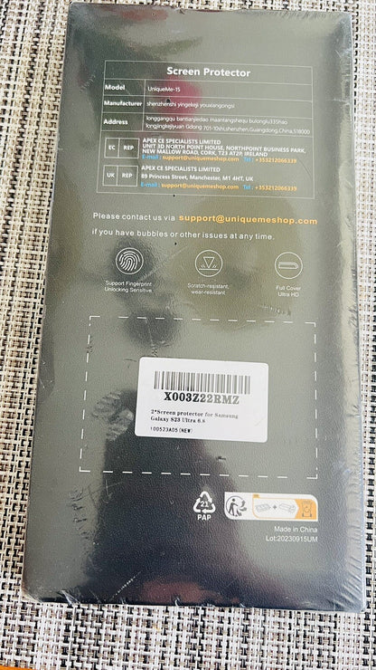 UniqueMe UV Screen Protector For Samsung Galaxy S23 Ultra 6 Ultra 6.8 New