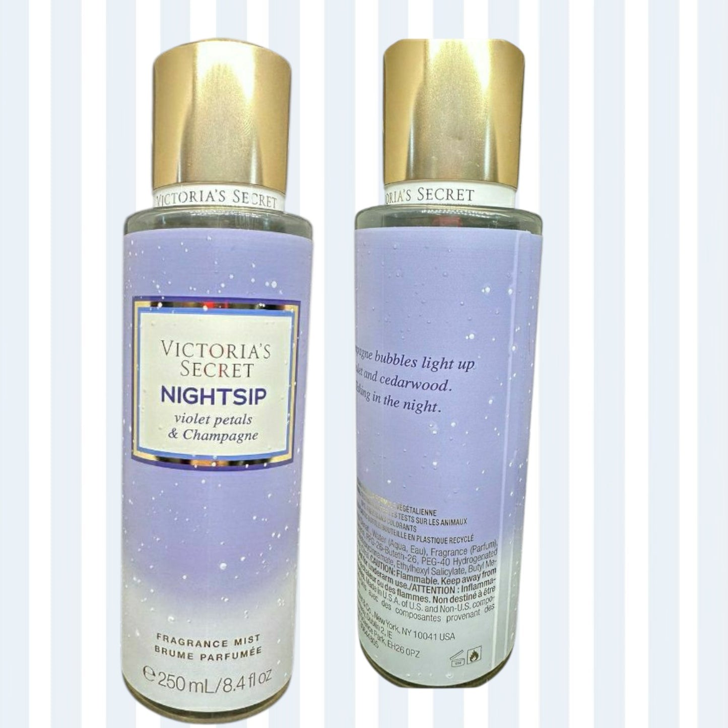 VICTORIA'S SECRET NIGHTSIP FRAGRANCE BODY MIST SPRAY SPLASH 8.4 oz NEW
