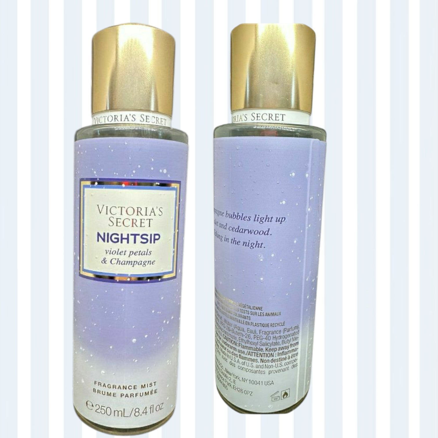 VICTORIA'S SECRET NIGHTSIP FRAGRANCE BODY MIST SPRAY SPLASH 8.4 oz NEW