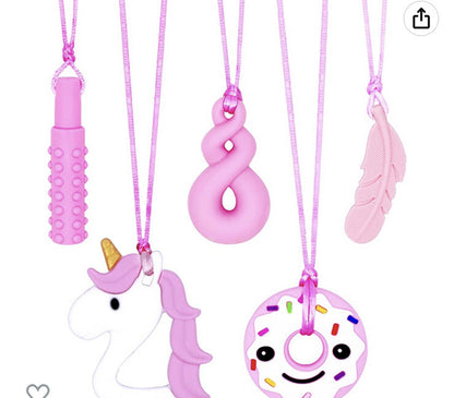 Kids Adults Necklace Autism ADHD Biting Sensory Chew Toys/ Party Favors  16 PCS