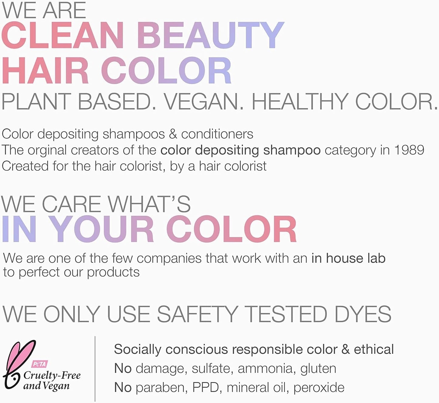 CELEB LUXURY VIRAL HAIR COLOR /COLOR WASH COLOR SHAMPOO ROSE GOLD  8.25oz