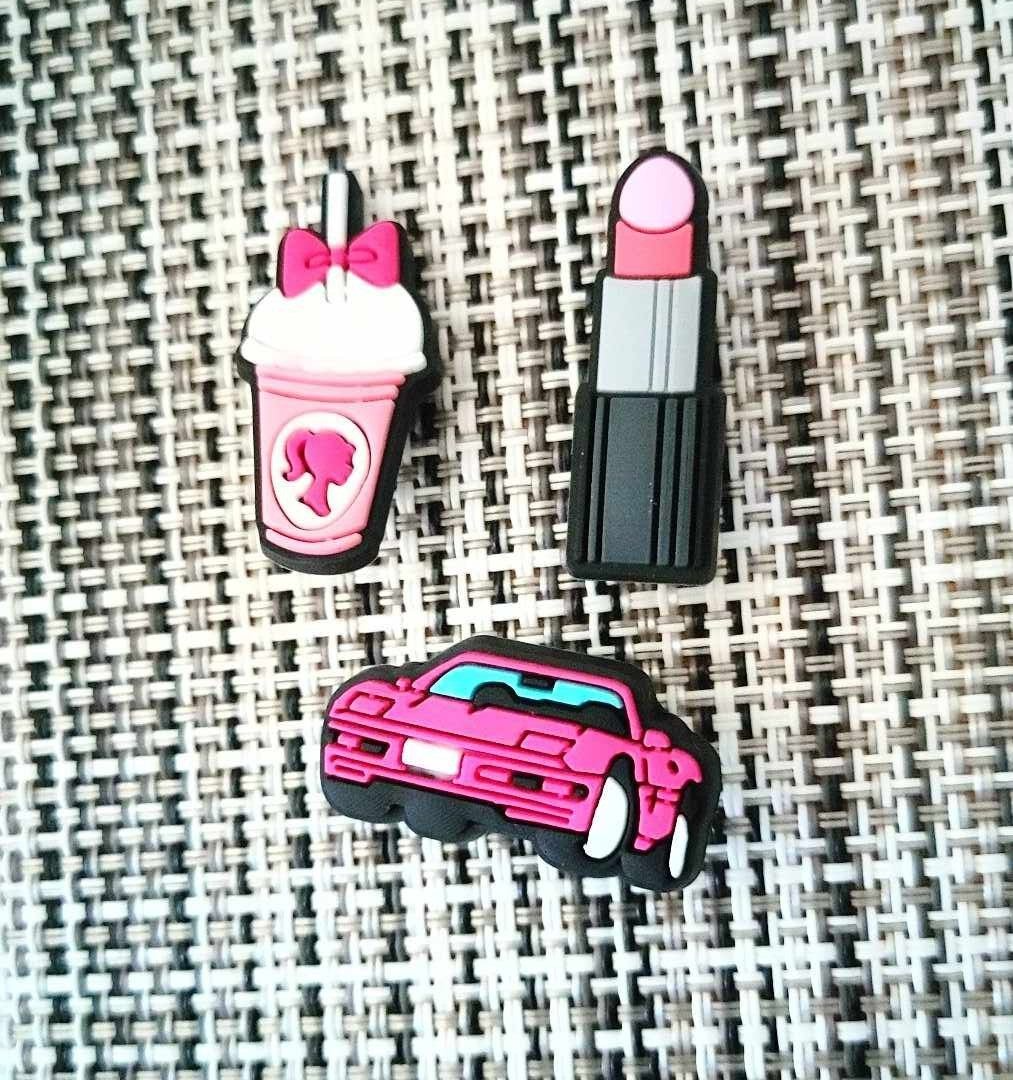 Barbie Movie Set Crocs Shoe Charms Jibbitz Girl Pink Car Heel NEW ( Pls Choose)