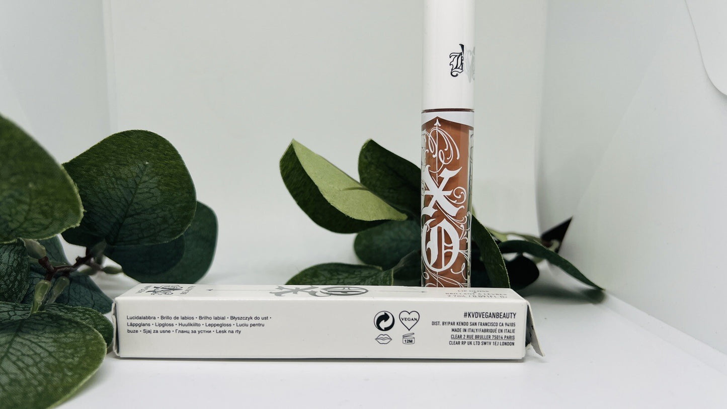 KVD Kat Von D XO High Shine Lip Gloss CAMELLIA 10 Brand New In Box Authentic!