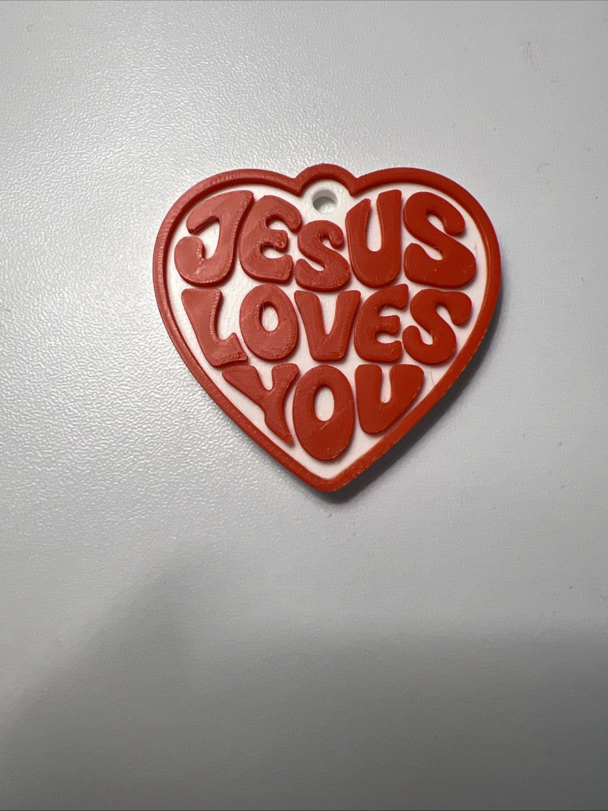 Jesus Loves You Keychain - 3D Printed