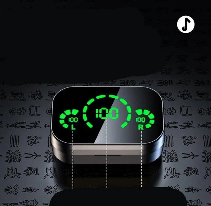 YD03 Wireless Bluetooth In Ear Headset Large Screen Smart Digital Display NIB