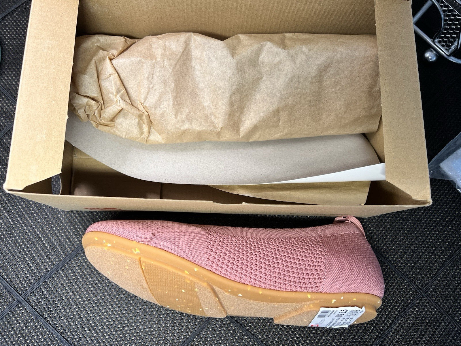fitflop™ Women's 6.5 Allegro Multi-Knit Ballet Pumps Slip-On Shoes in Warm Rose