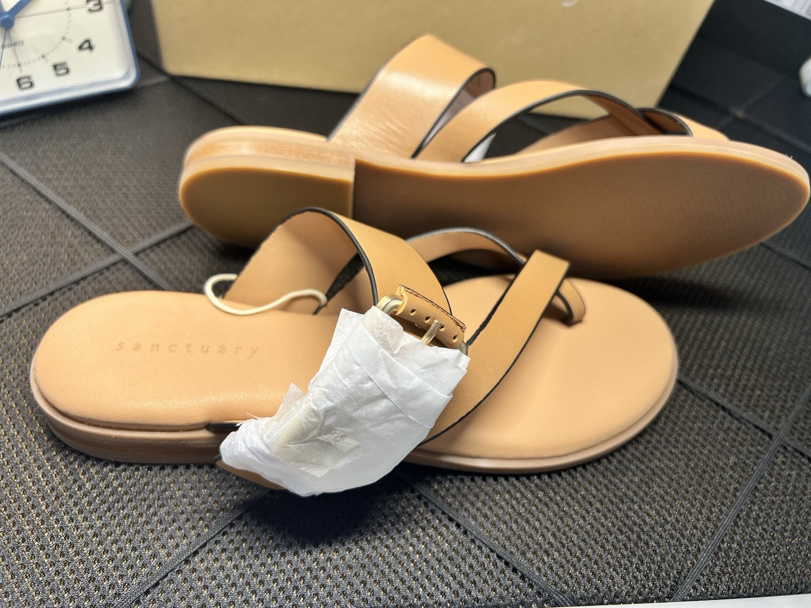 Sanctuary Smart Creation Spring Toe-Loop Sandal Brown Size 9M
