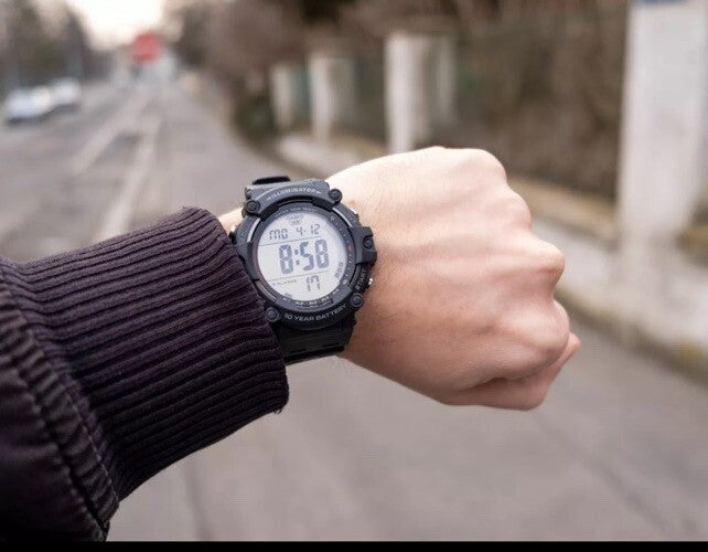 Casio Digital Sport Watch, Black Resin Strap AE-1500WH-8BVDF