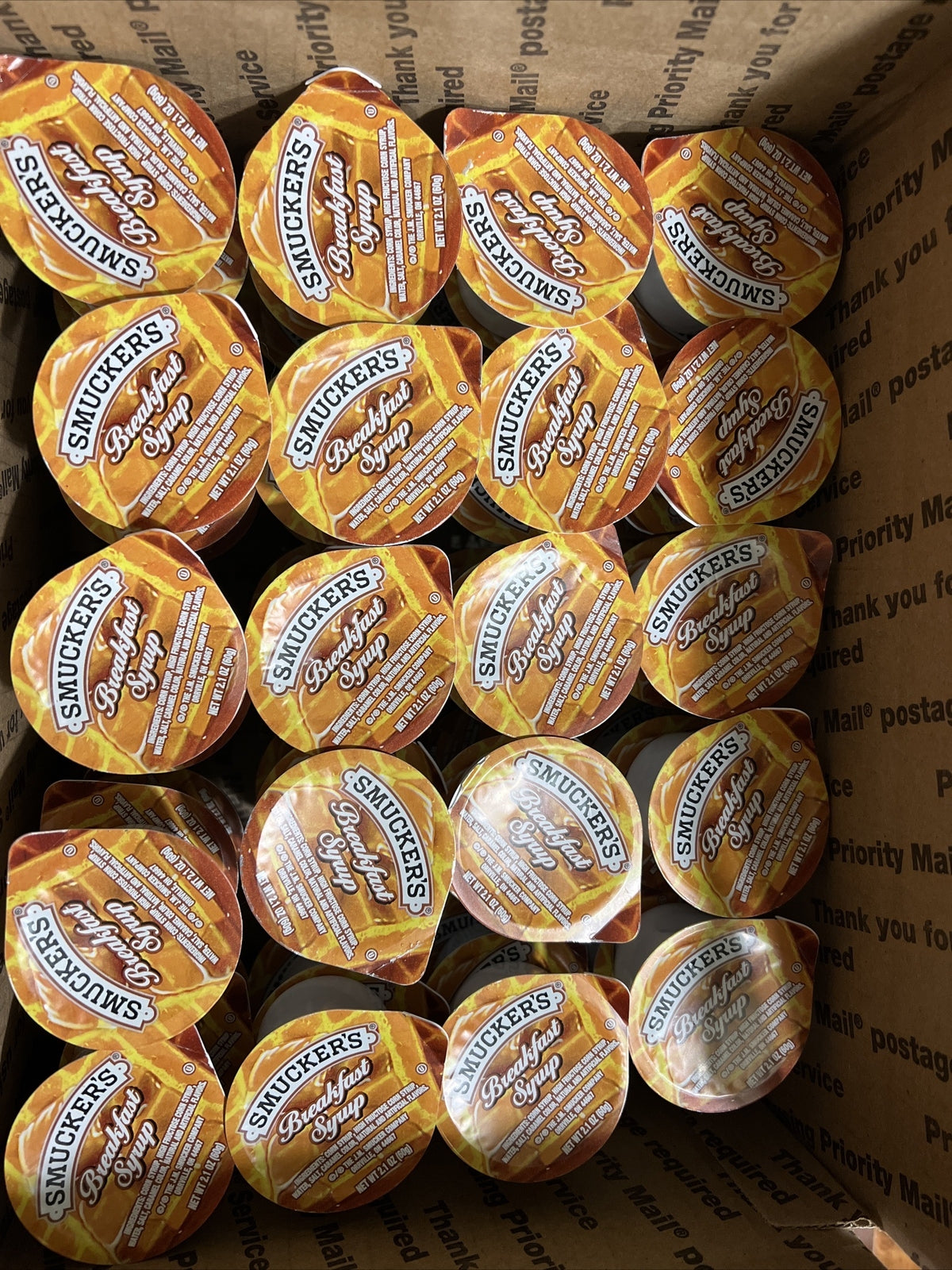 Smuckers Breakfast Syrup Caramel , 2.1 OZ /  60g (60 pcs per box) See Photos
