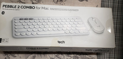 LOGITECH PEBBLE 2 COMBO WIRELESS KEYBOARD AND MOUSE 920-012201- WHITE Studio
